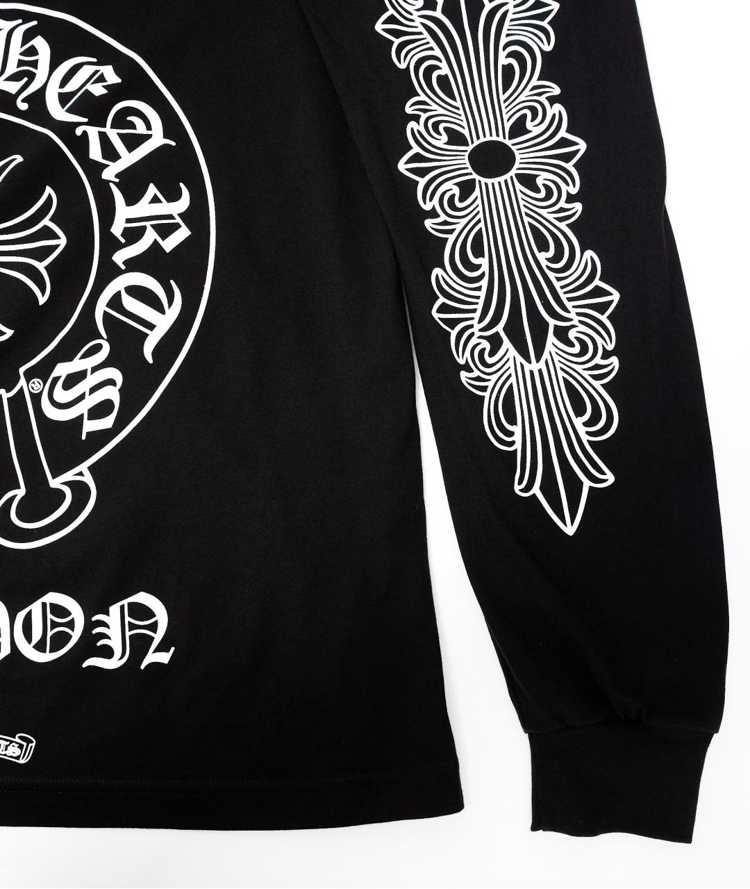 CHROME HEARTS Черная хлопковая футболка, фото 6