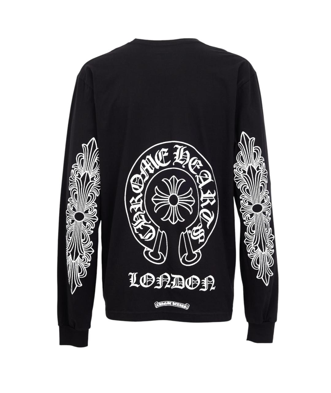 CHROME HEARTS Черная хлопковая футболка, фото 2
