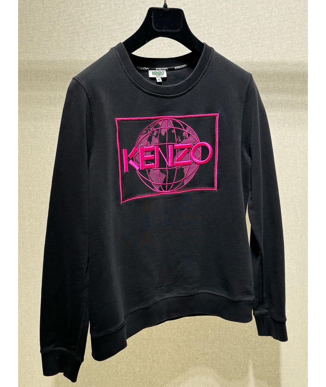 KENZO Черный хлопковый джемпер / свитер, фото 7