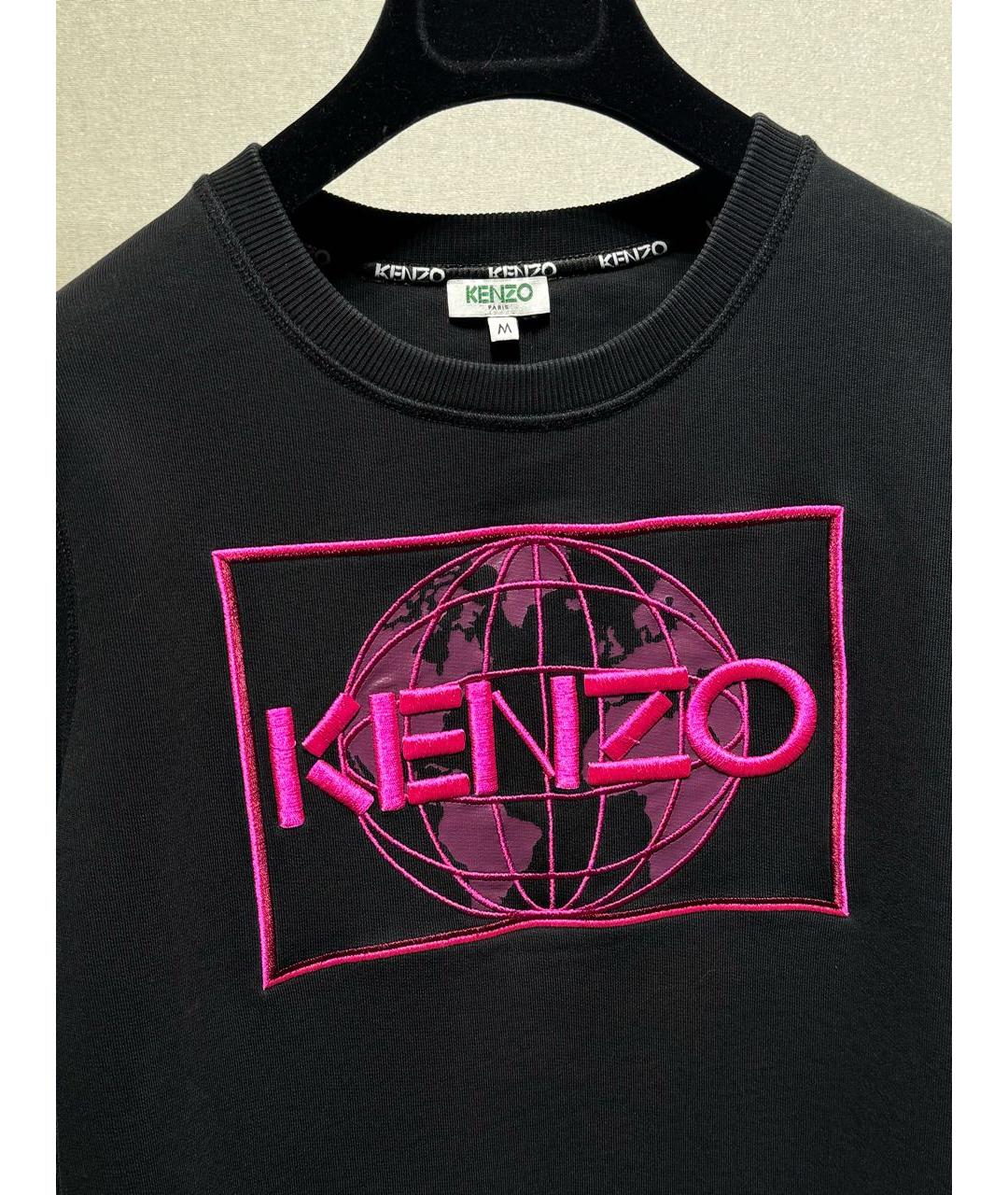 KENZO Черный хлопковый джемпер / свитер, фото 4