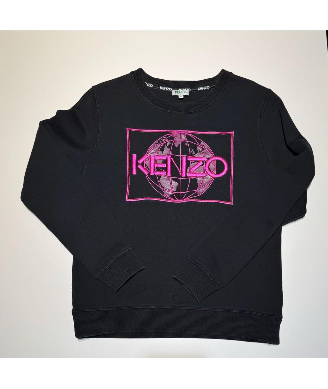 KENZO Черный хлопковый джемпер / свитер, фото 3