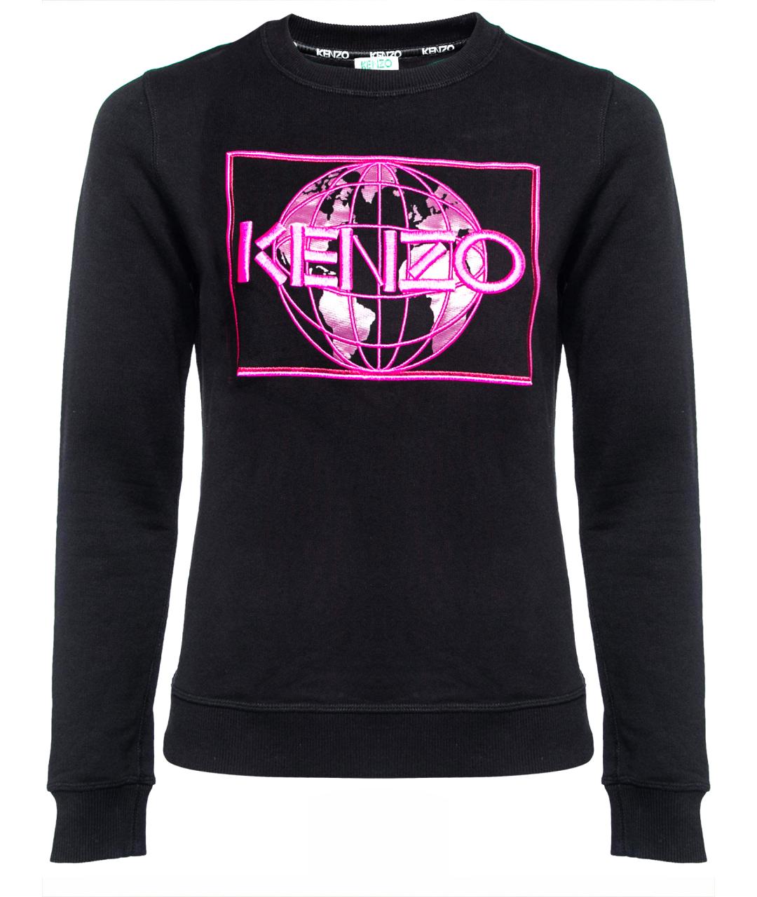 KENZO Черный хлопковый джемпер / свитер, фото 1