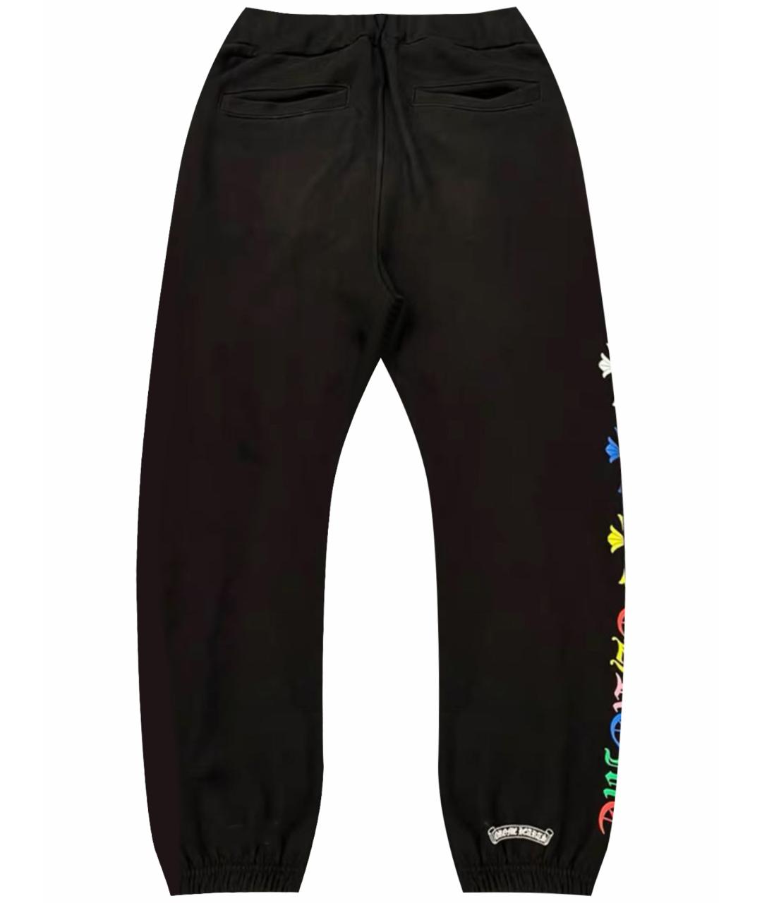 CHROME HEARTS Черные хлопковые спортивные брюки и шорты, фото 4