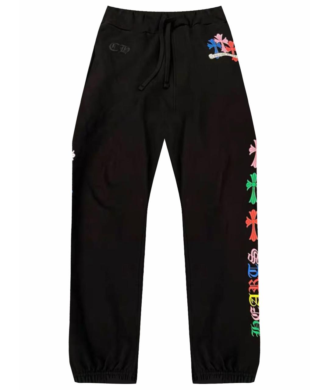 CHROME HEARTS Черные хлопковые спортивные брюки и шорты, фото 1
