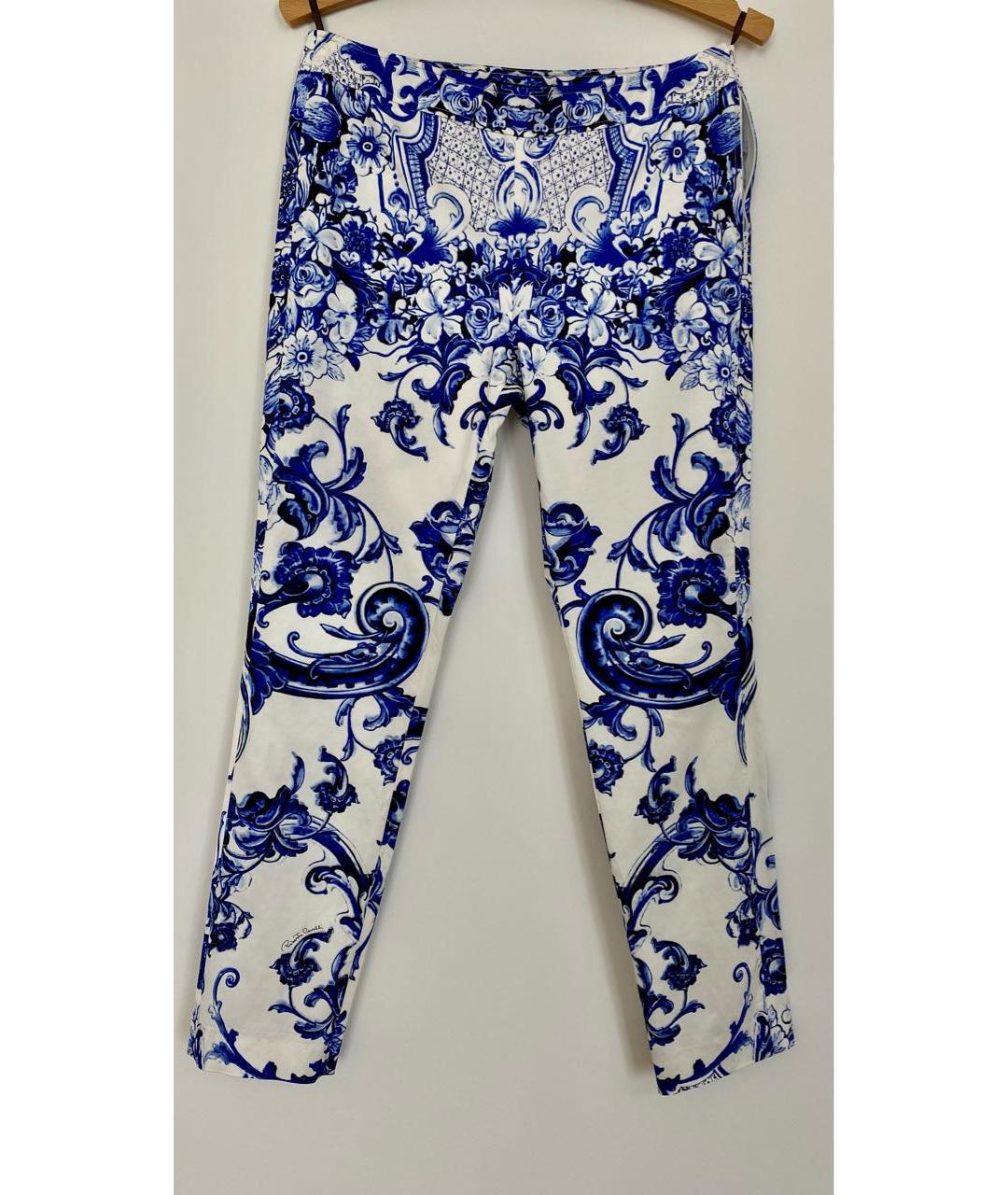 ROBERTO CAVALLI Хлопко-эластановые прямые брюки, фото 8