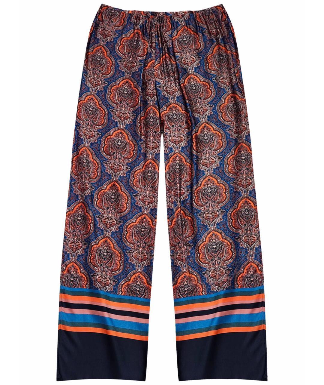 MAX MARA Мульти вискозные прямые брюки, фото 1