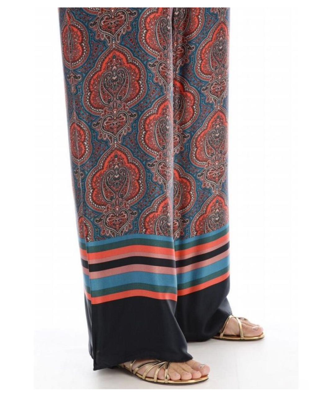 MAX MARA Мульти вискозные прямые брюки, фото 5