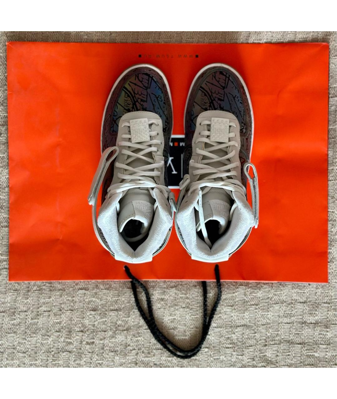 NIKE Кожаные высокие кроссовки / кеды, фото 3