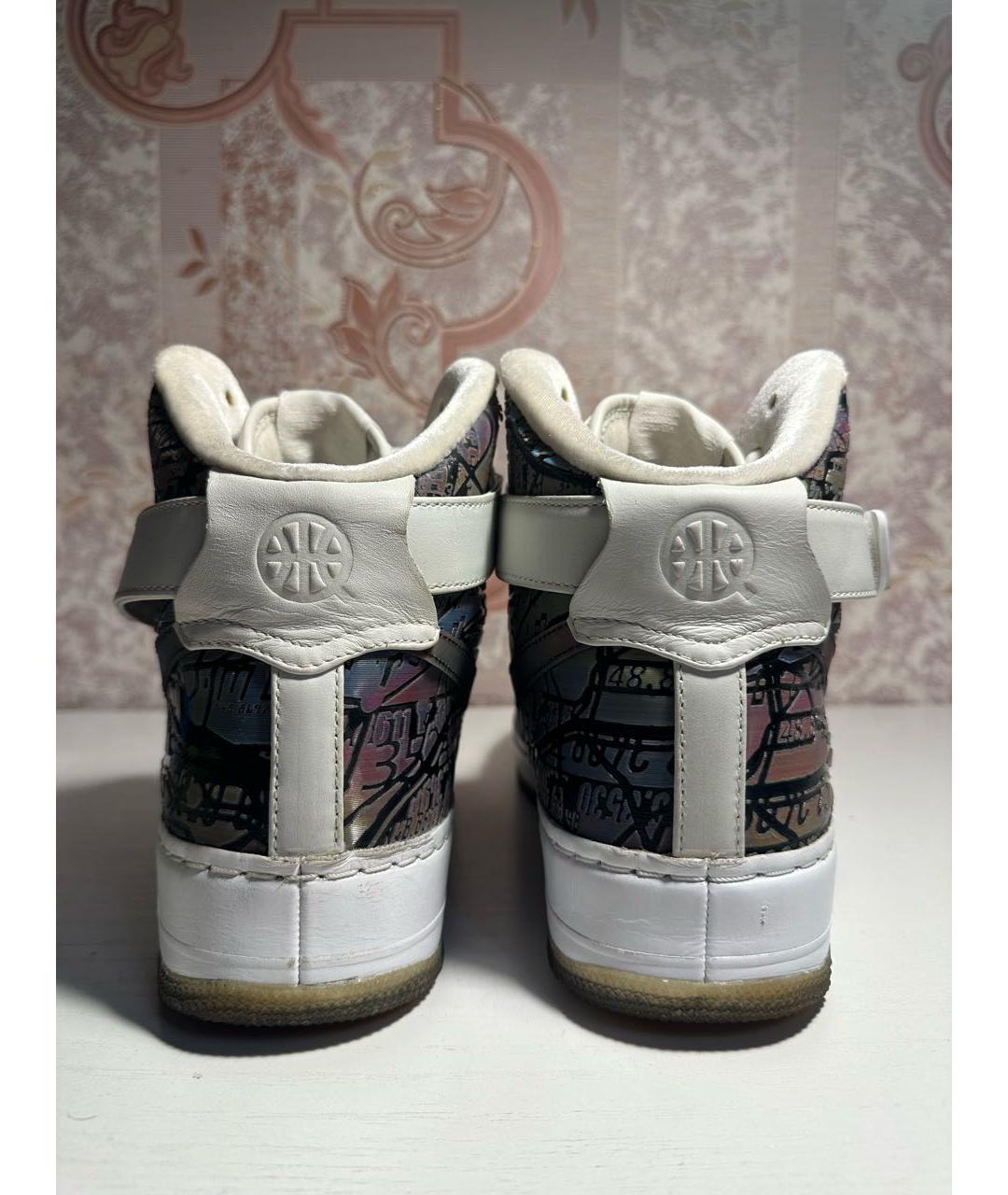 NIKE Кожаные высокие кроссовки / кеды, фото 4