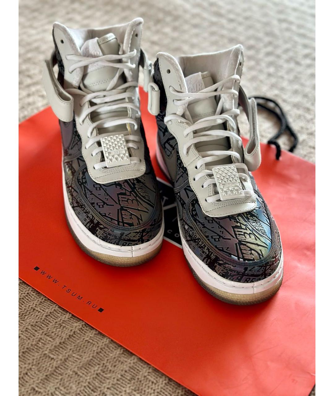 NIKE Кожаные высокие кроссовки / кеды, фото 6