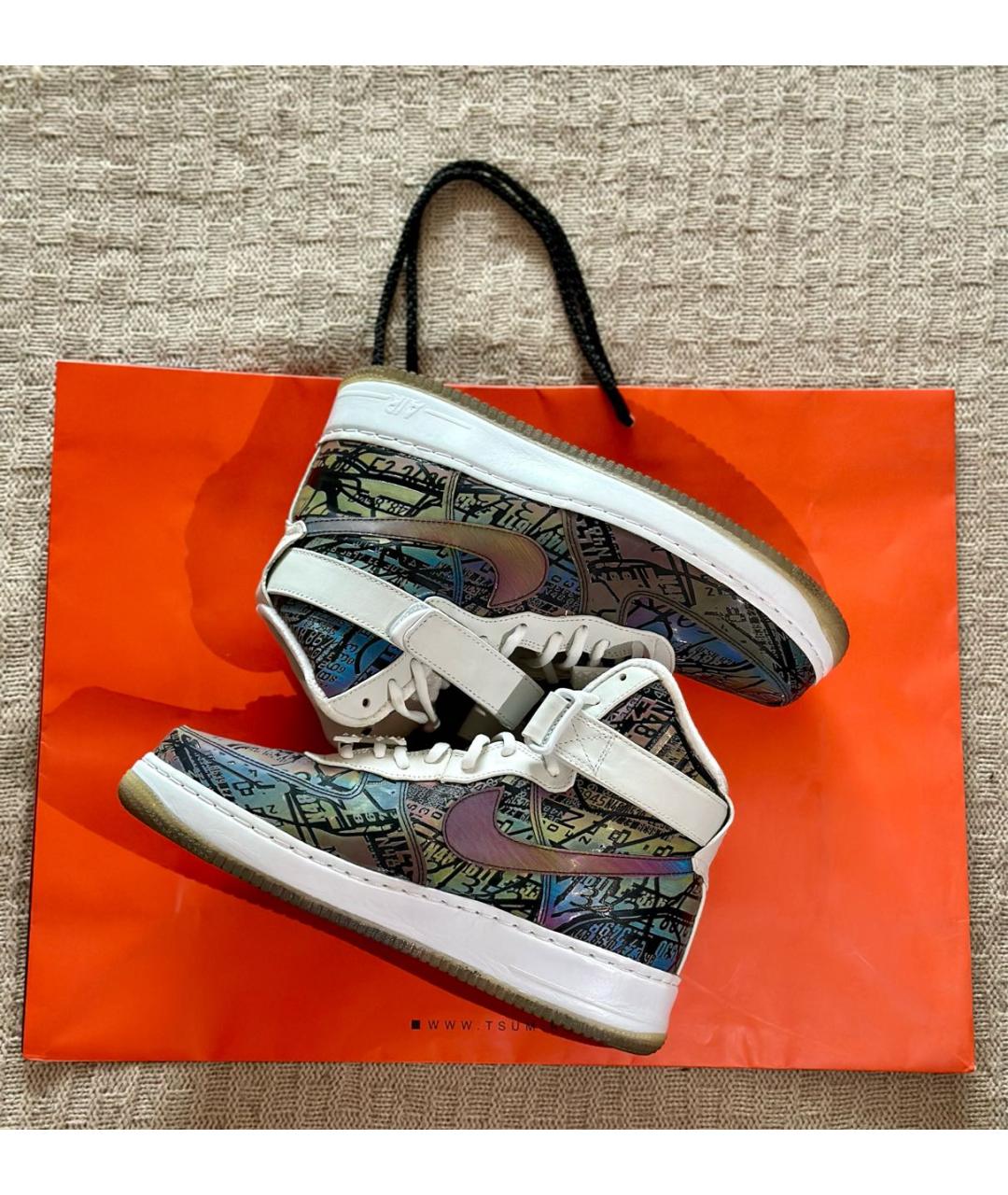 NIKE Кожаные высокие кроссовки / кеды, фото 8