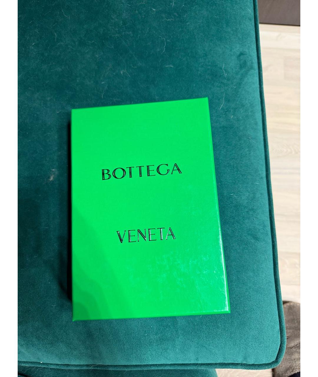 BOTTEGA VENETA Черный кожаный кошелек, фото 5