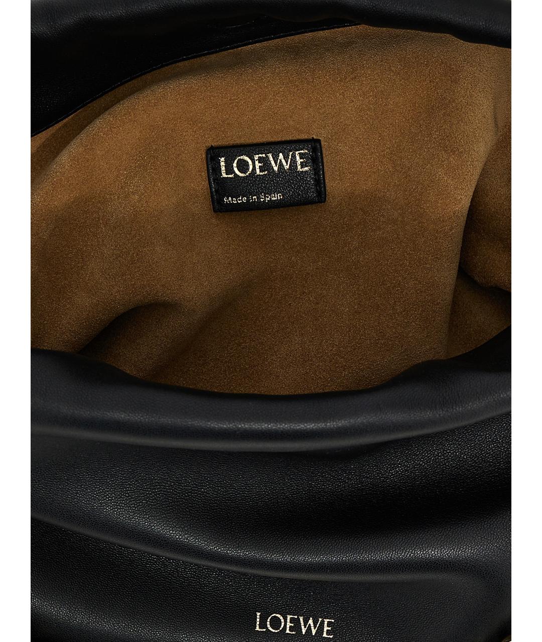 LOEWE Черная кожаная сумка через плечо, фото 4