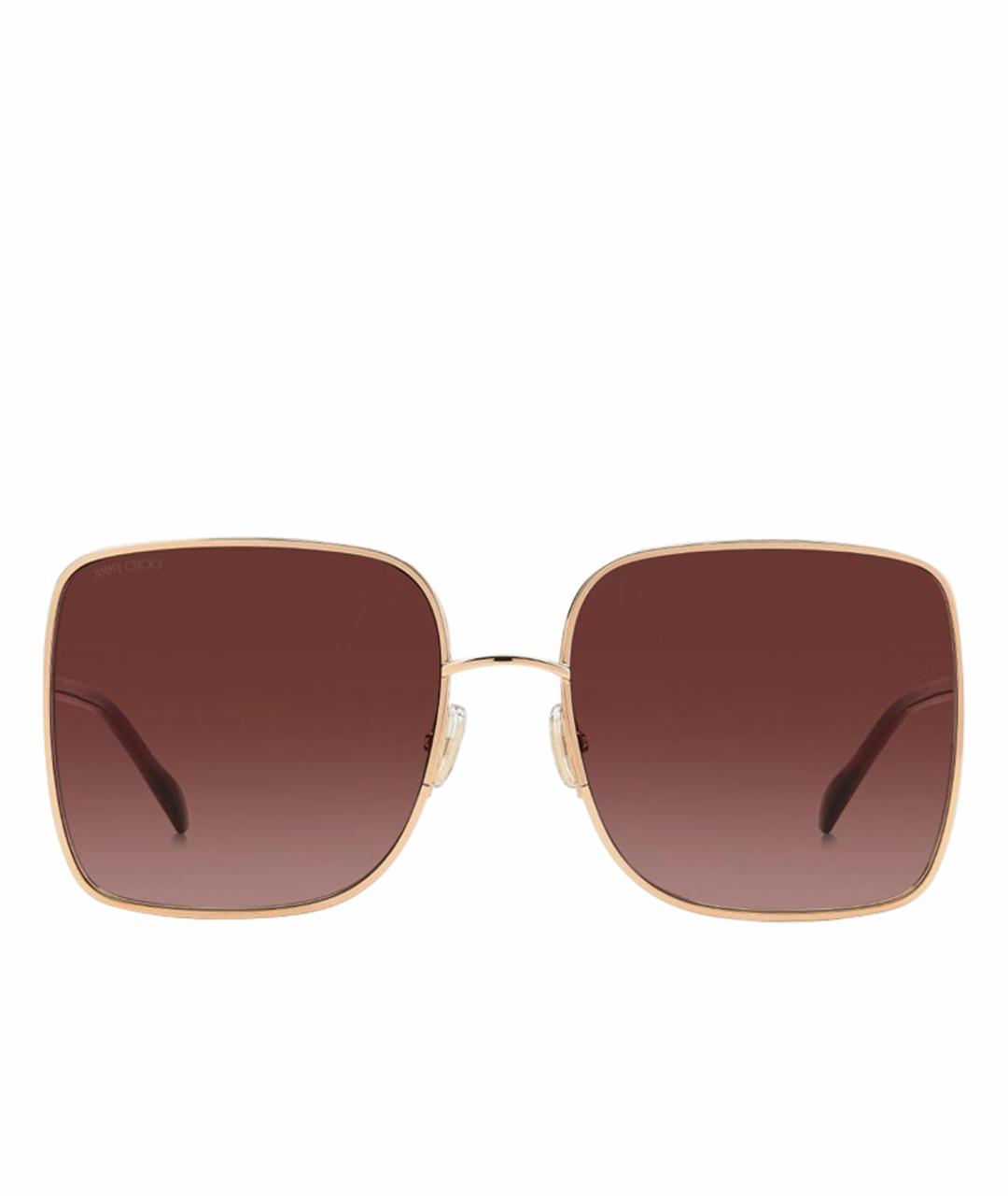 JIMMY CHOO Хаки металлические солнцезащитные очки, фото 1