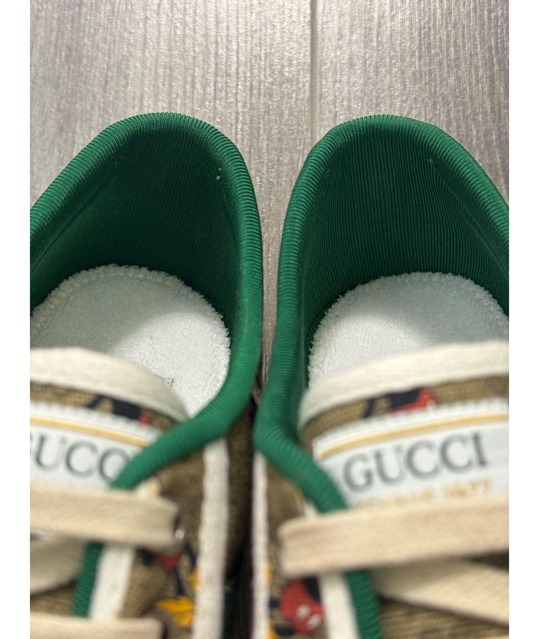 GUCCI Бежевые кеды, фото 6