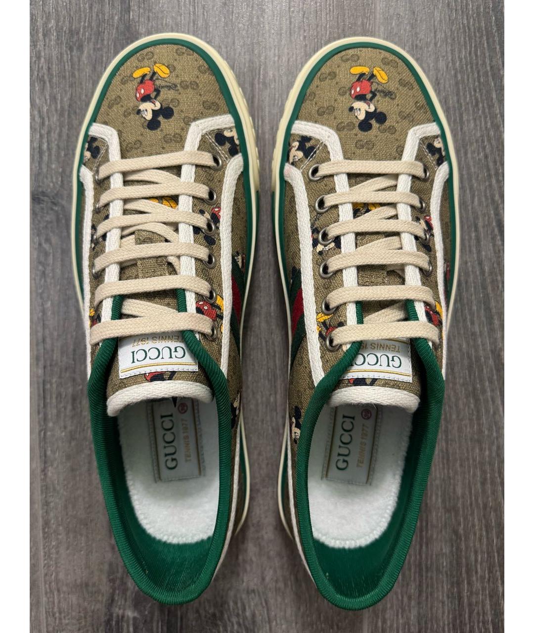 GUCCI Бежевые кеды, фото 3