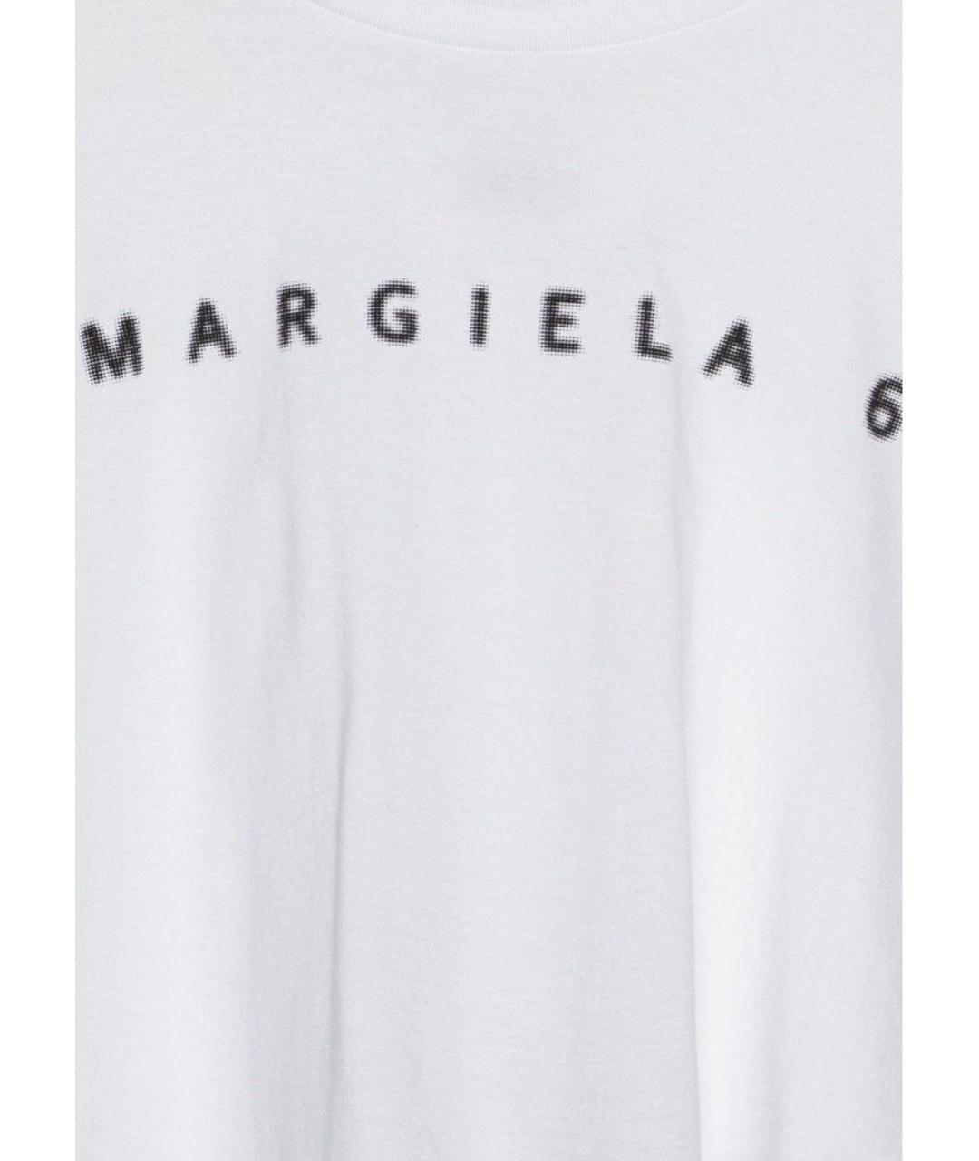 MAISON MARGIELA Белая хлопковая футболка, фото 3