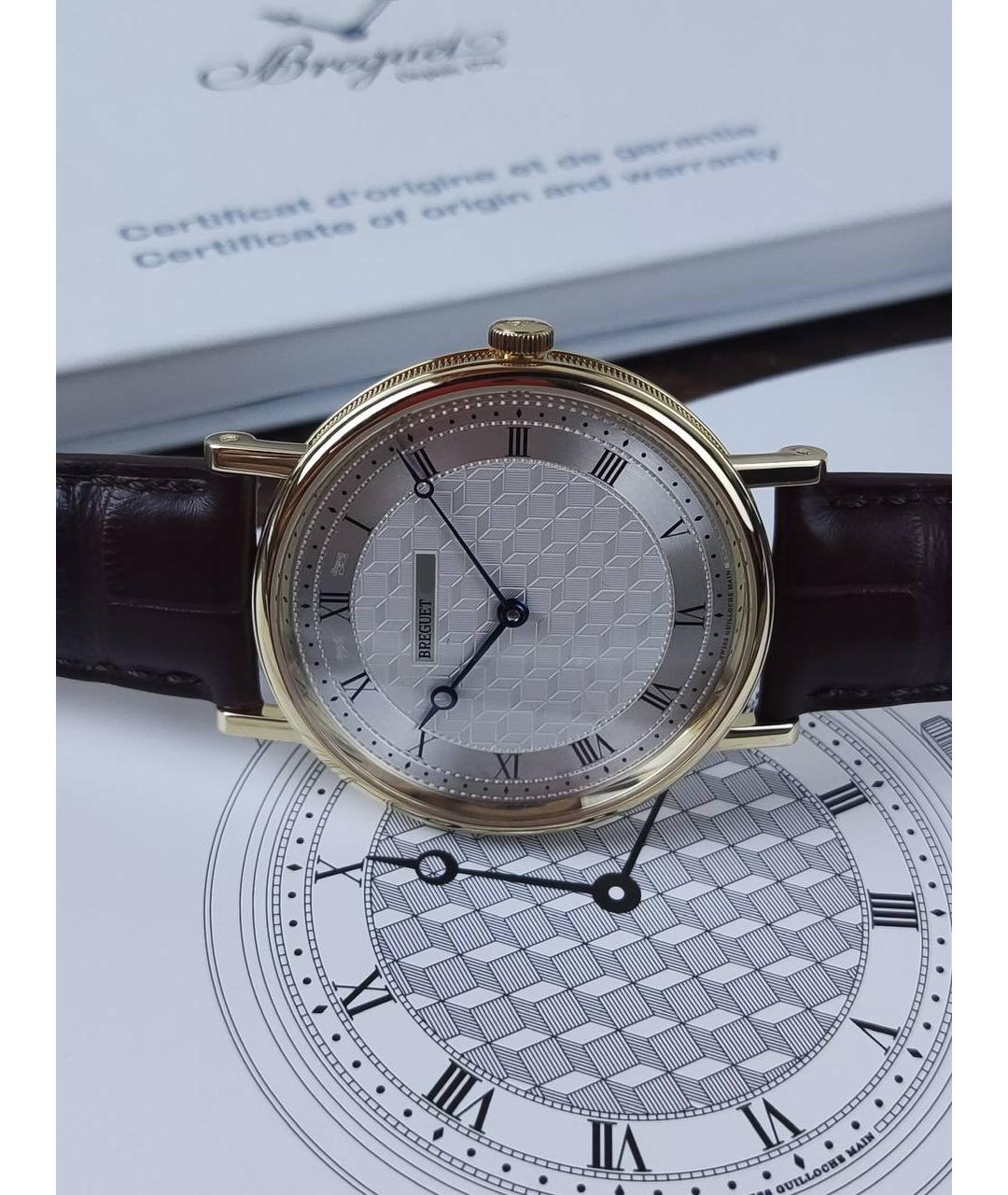 Breguet Коричневые часы из желтого золота, фото 5