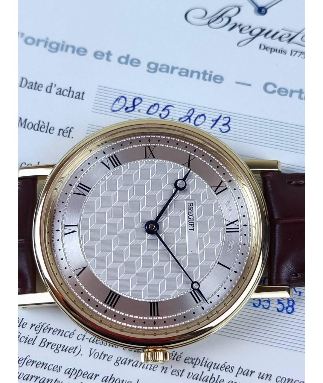 Breguet Коричневые часы из желтого золота, фото 4