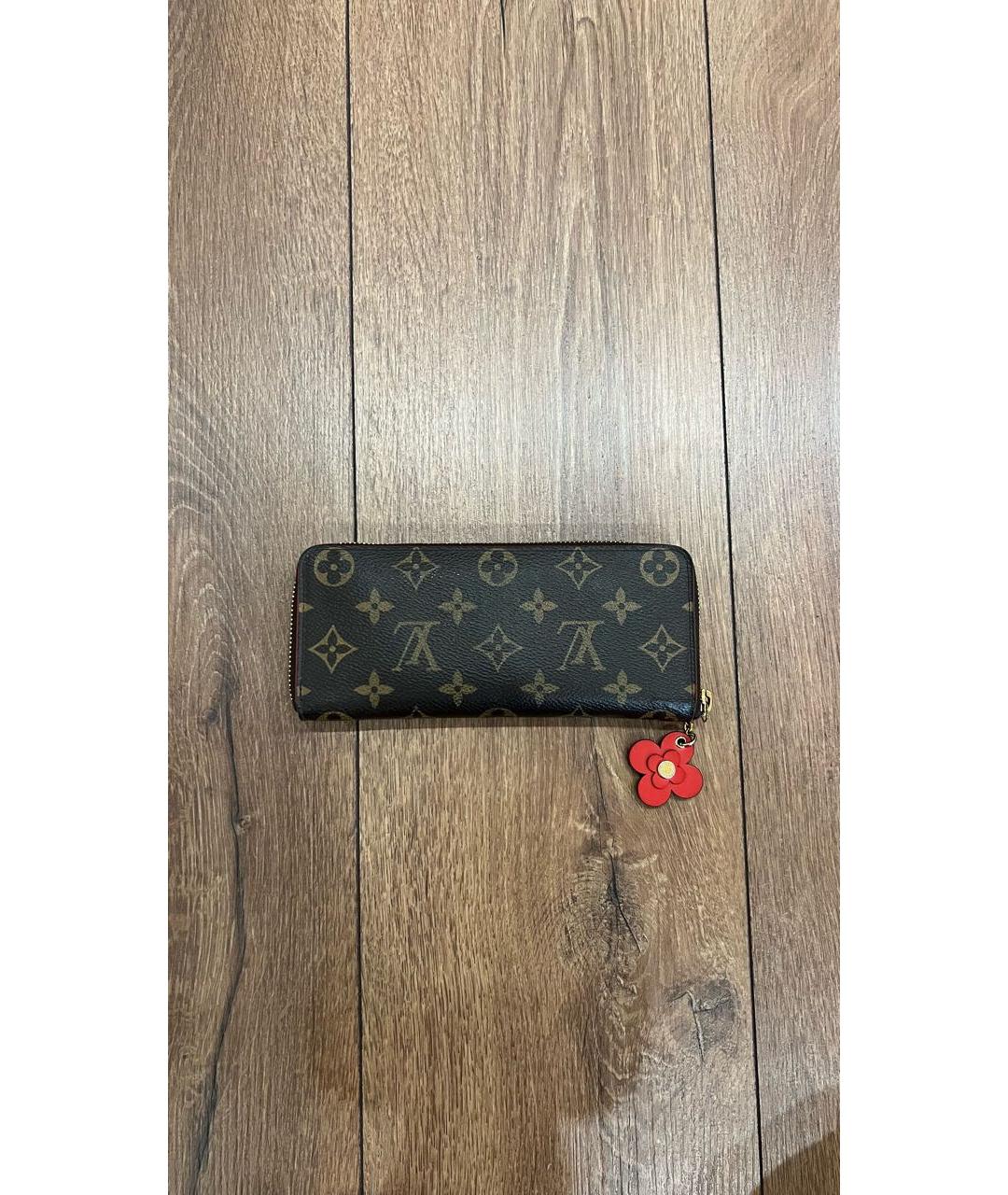 LOUIS VUITTON Коричневый кошелек, фото 8