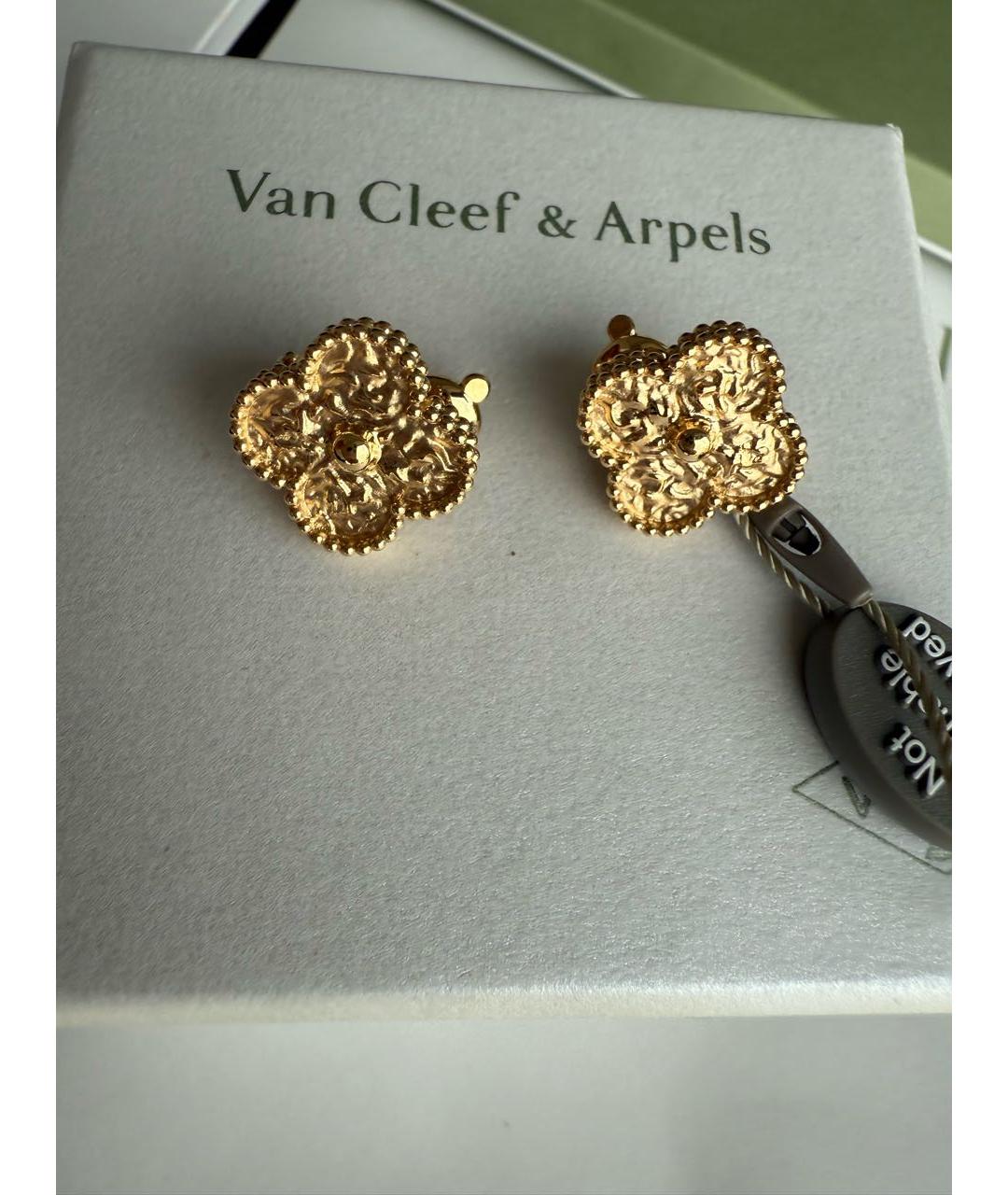 VAN CLEEF & ARPELS Золотые серьги из желтого золота, фото 2