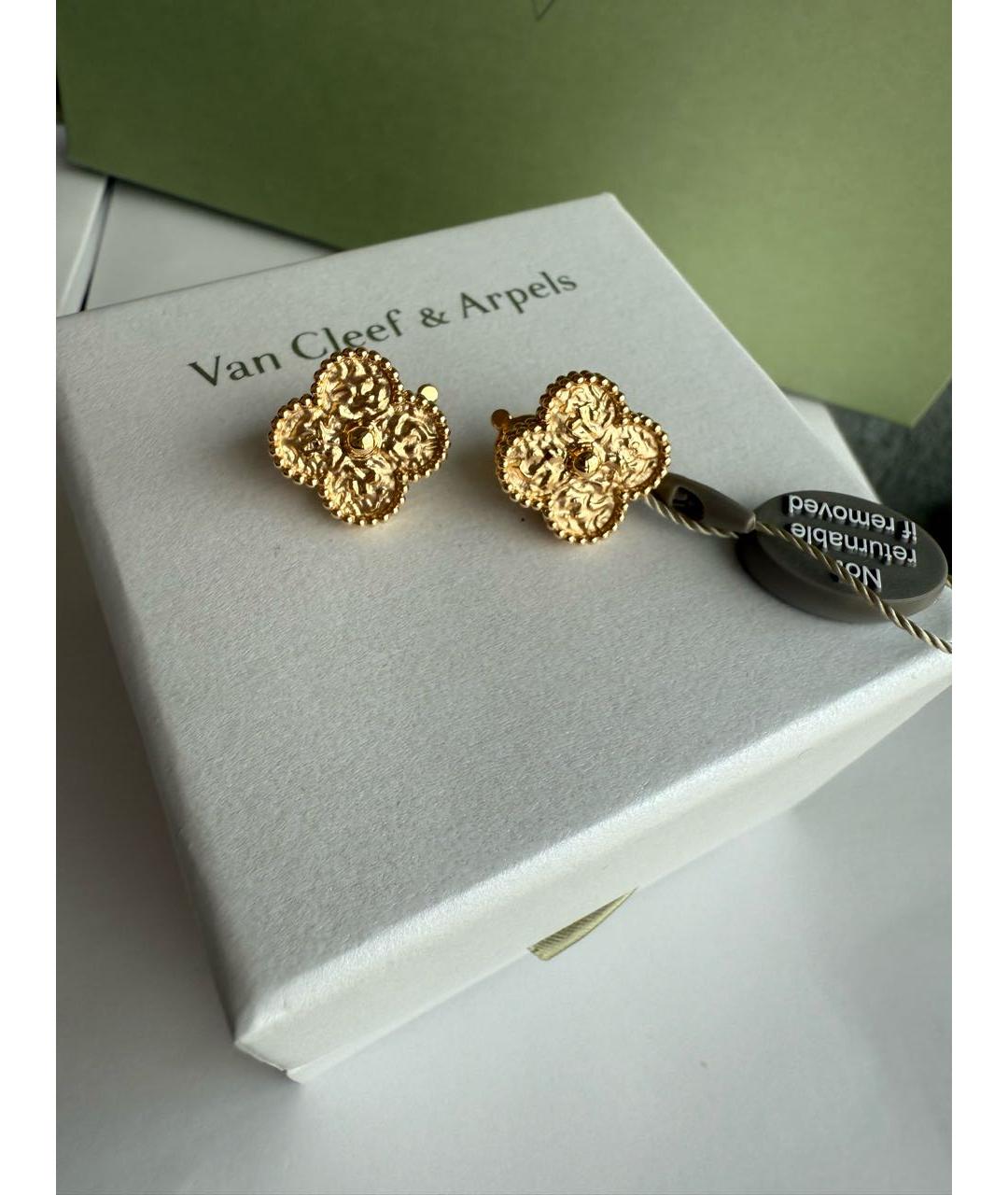 VAN CLEEF & ARPELS Золотые серьги из желтого золота, фото 3