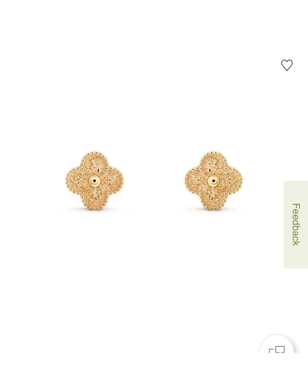 VAN CLEEF & ARPELS Золотые серьги из желтого золота, фото 5