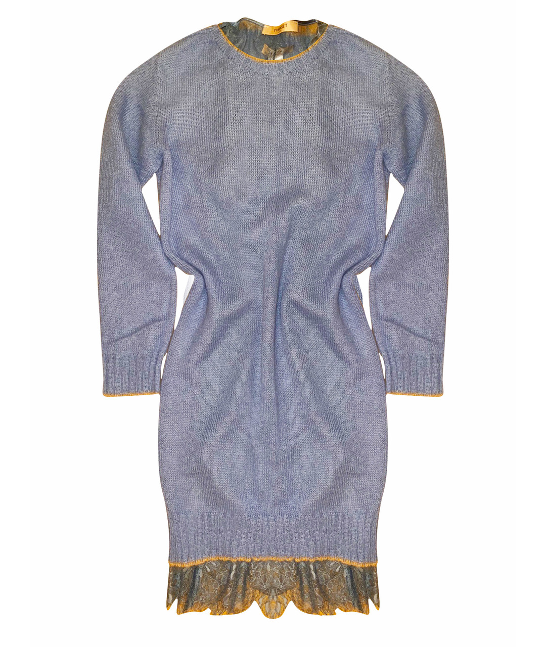 TWIN-SET Голубое полиамидовое платье, фото 1