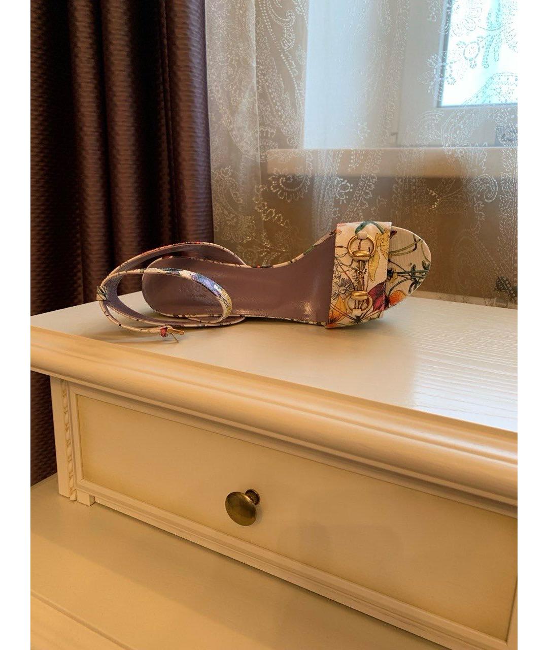 GUCCI Мульти босоножки, фото 4