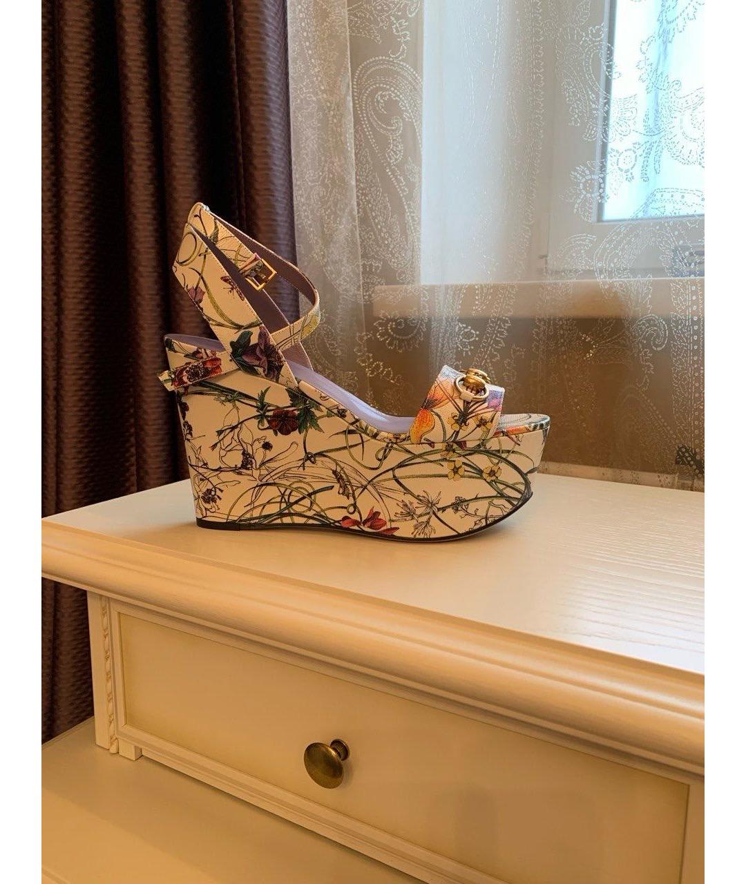 GUCCI Мульти босоножки, фото 6