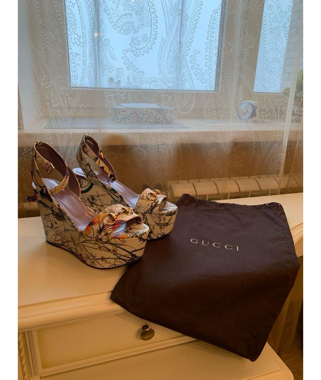 GUCCI Мульти босоножки, фото 5