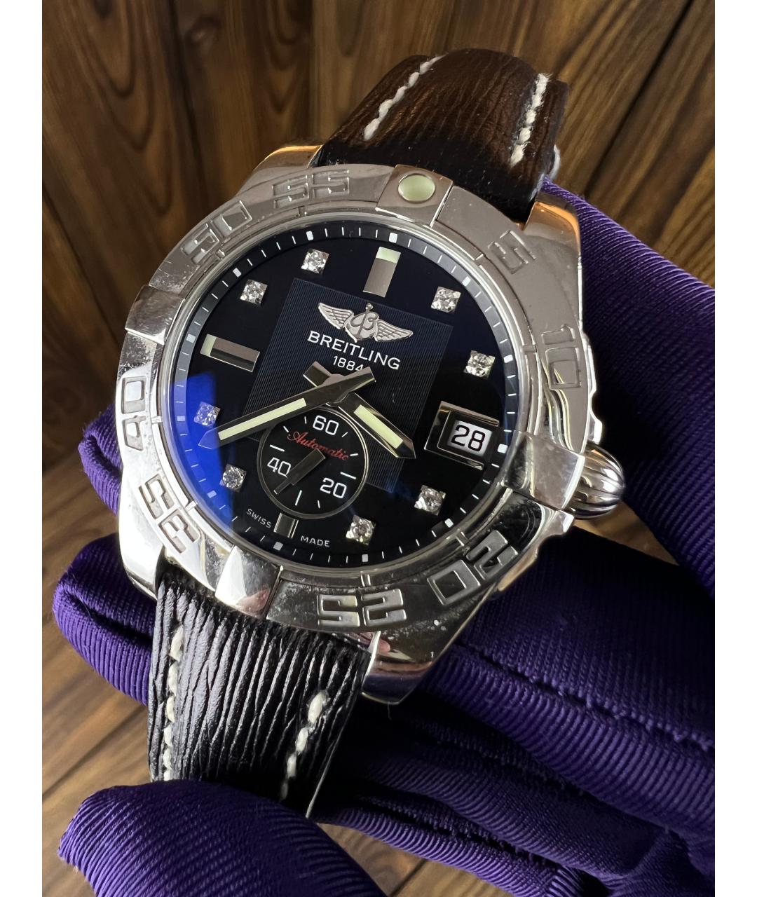 BREITLING Черные часы, фото 2