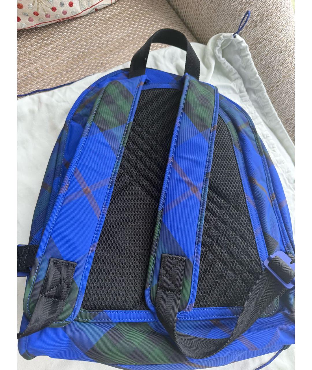 BURBERRY Синий деним рюкзак, фото 3