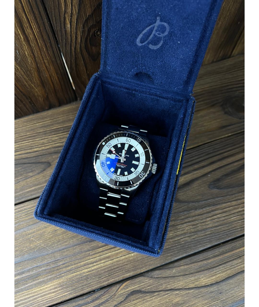 BREITLING Черные часы, фото 2