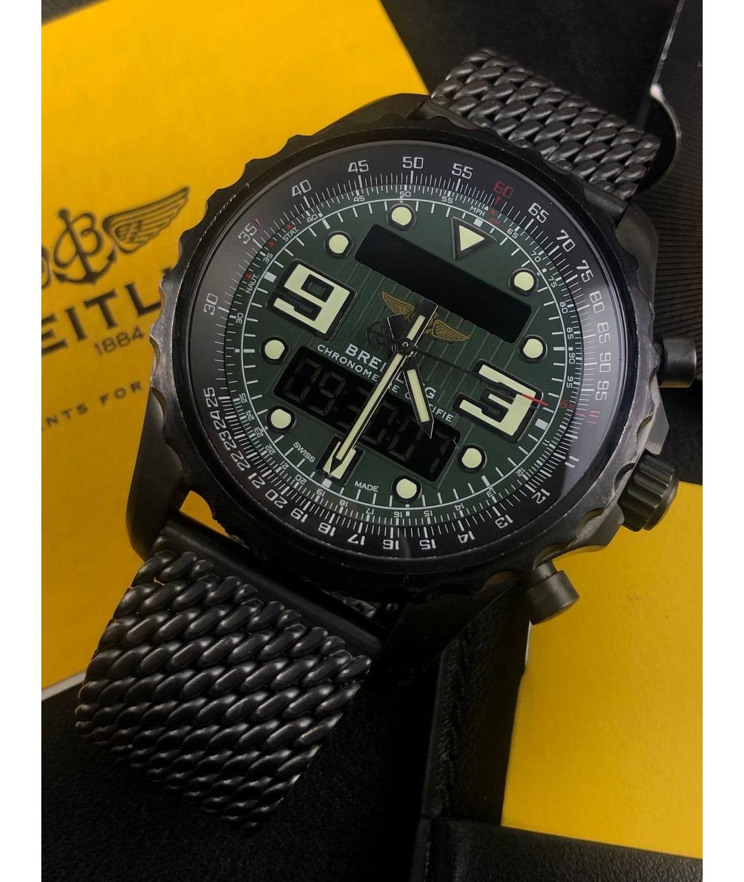 BREITLING Черные часы, фото 2