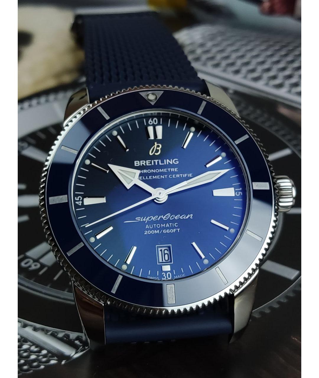 BREITLING Темно-синие часы, фото 5