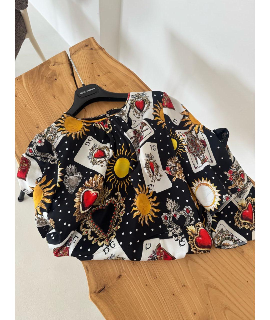 DOLCE&GABBANA Черное шелковое платье, фото 7