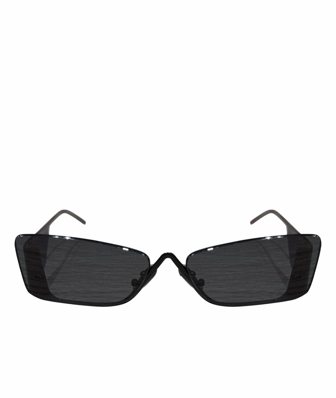 PRADA Черные металлические солнцезащитные очки, фото 1