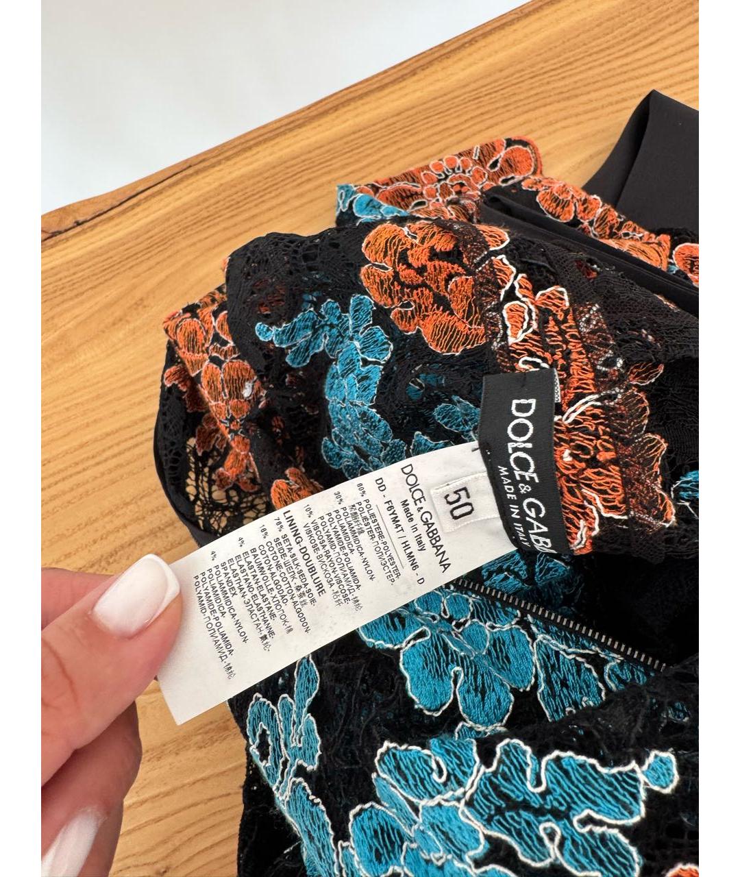 DOLCE&GABBANA Мульти платье, фото 4