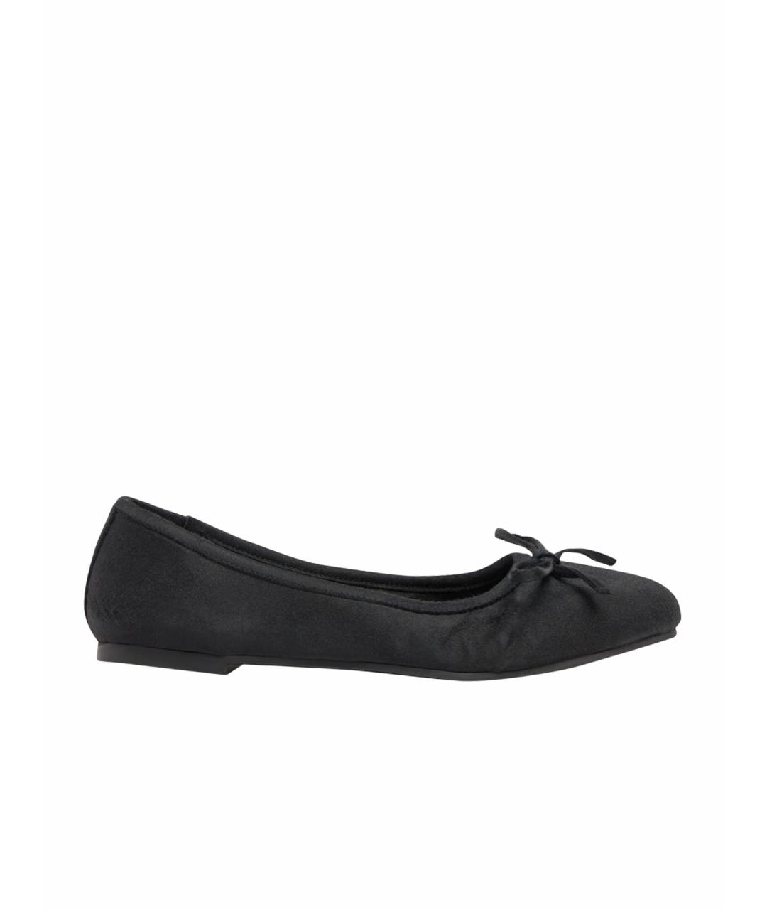 BALENCIAGA Черные текстильные балетки, фото 1