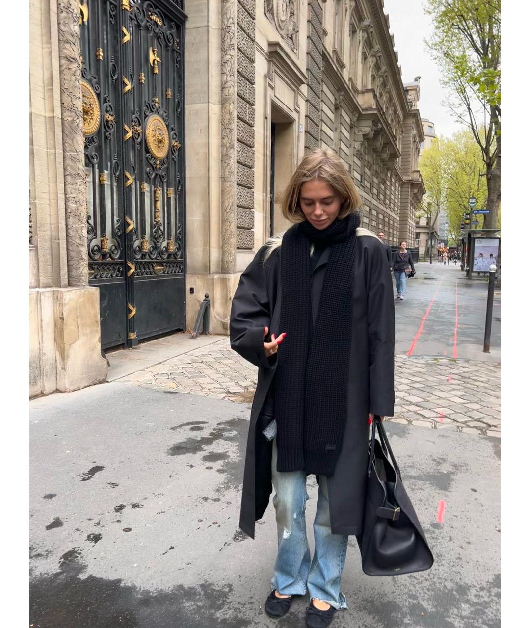 BALENCIAGA Черные текстильные балетки, фото 6