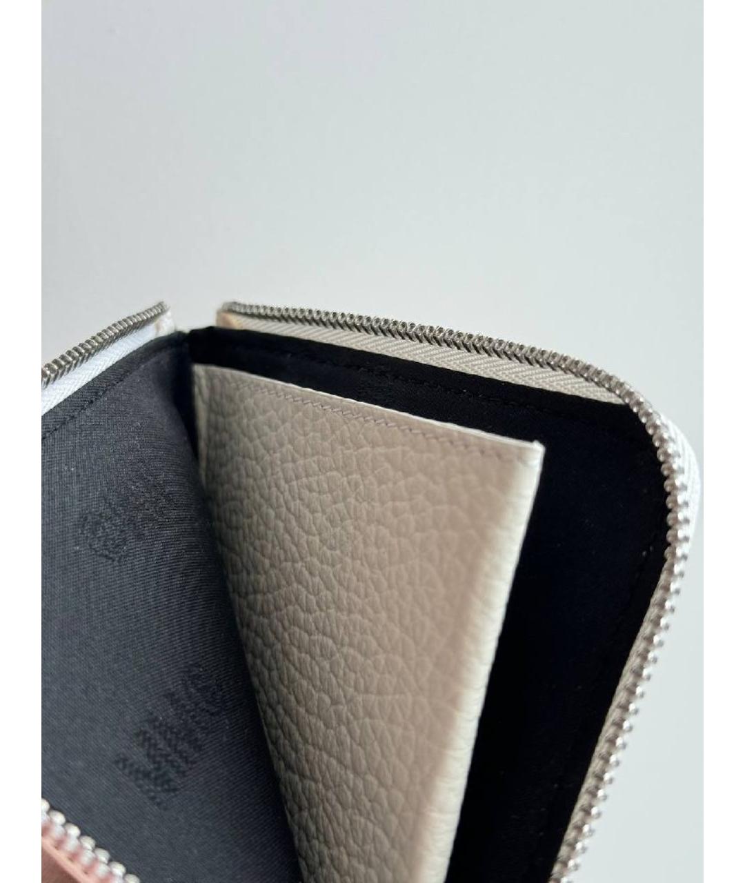 MM6 MAISON MARGIELA Белый кожаный кошелек, фото 7