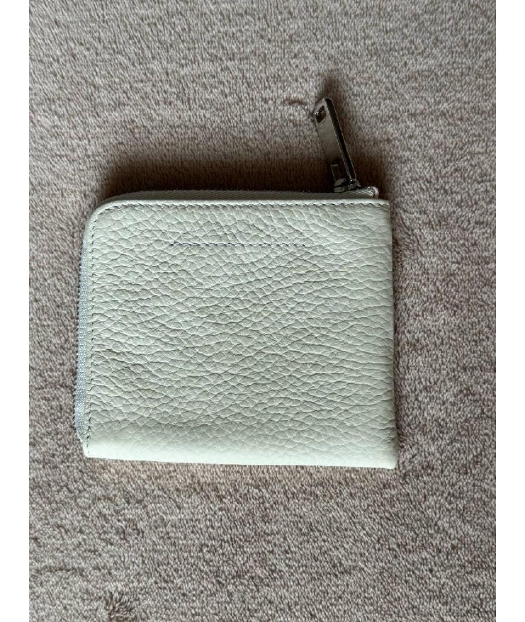 MM6 MAISON MARGIELA Белый кожаный кошелек, фото 2