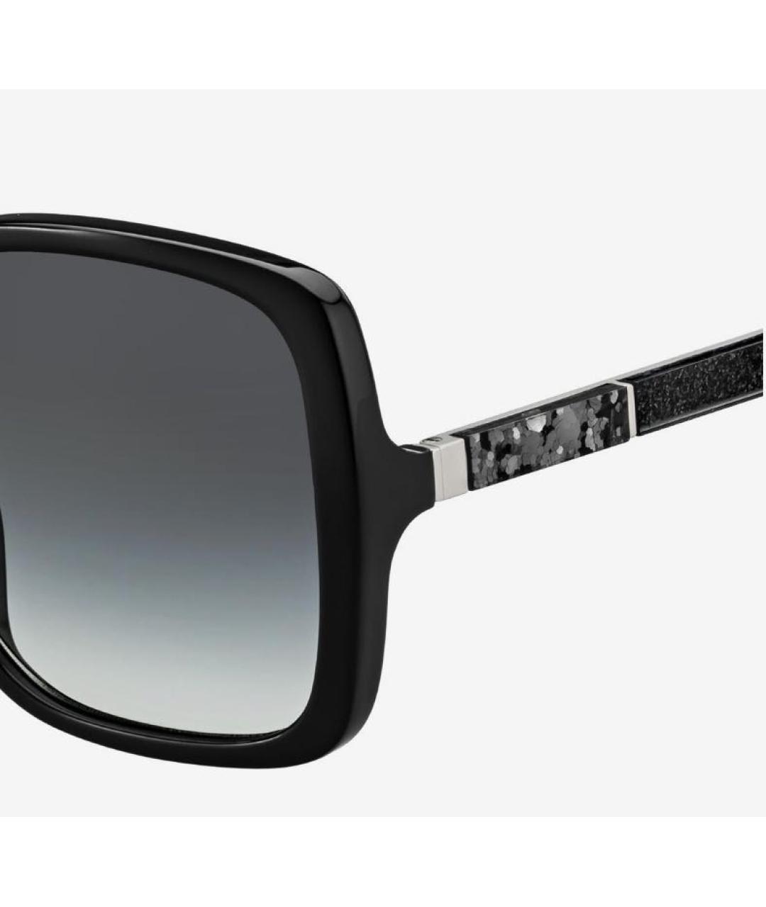 JIMMY CHOO Черные пластиковые солнцезащитные очки, фото 2