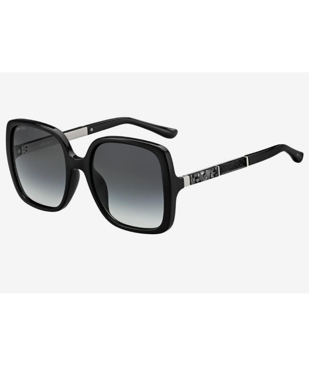 JIMMY CHOO Черные пластиковые солнцезащитные очки, фото 3
