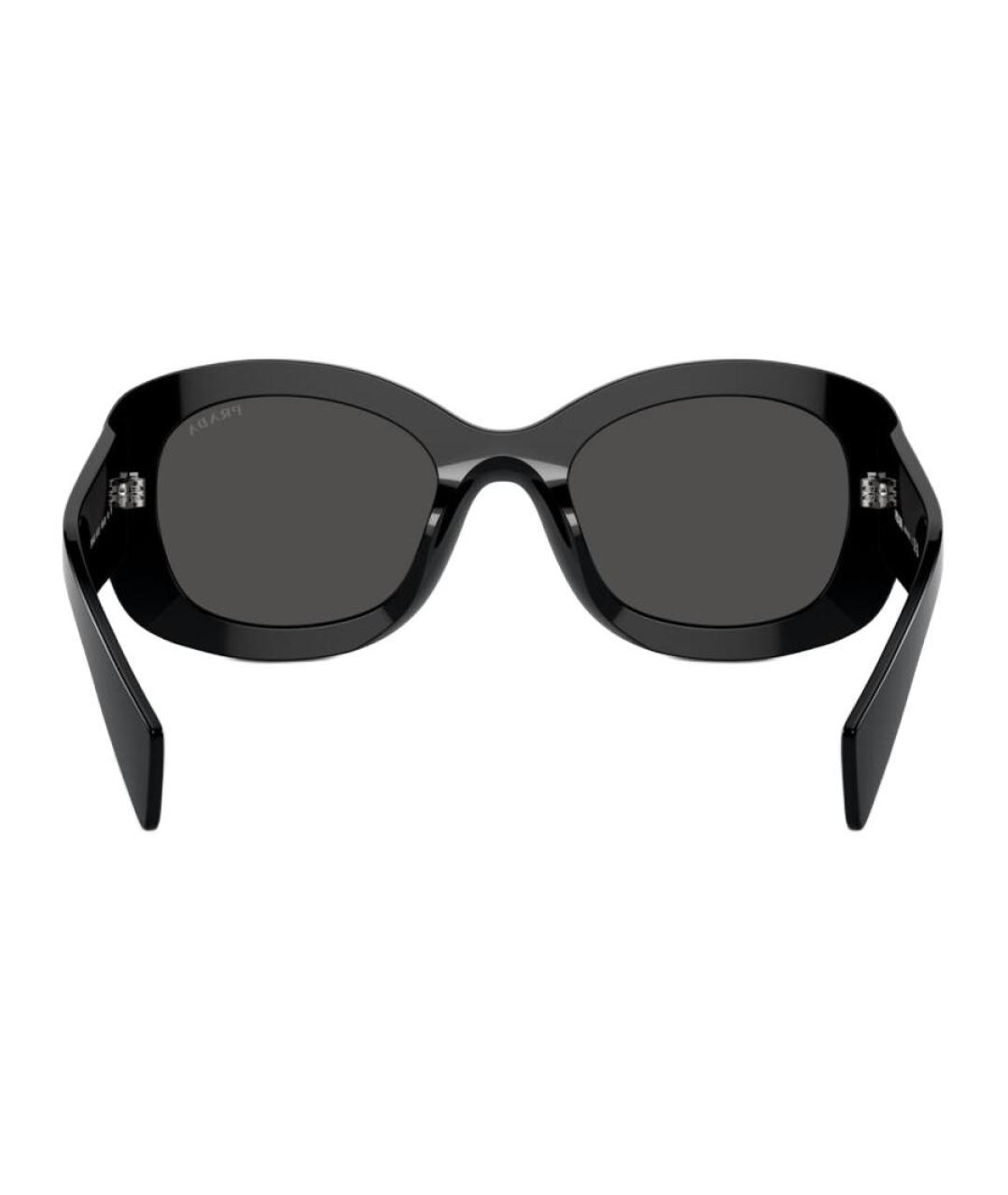 PRADA Черные пластиковые солнцезащитные очки, фото 4