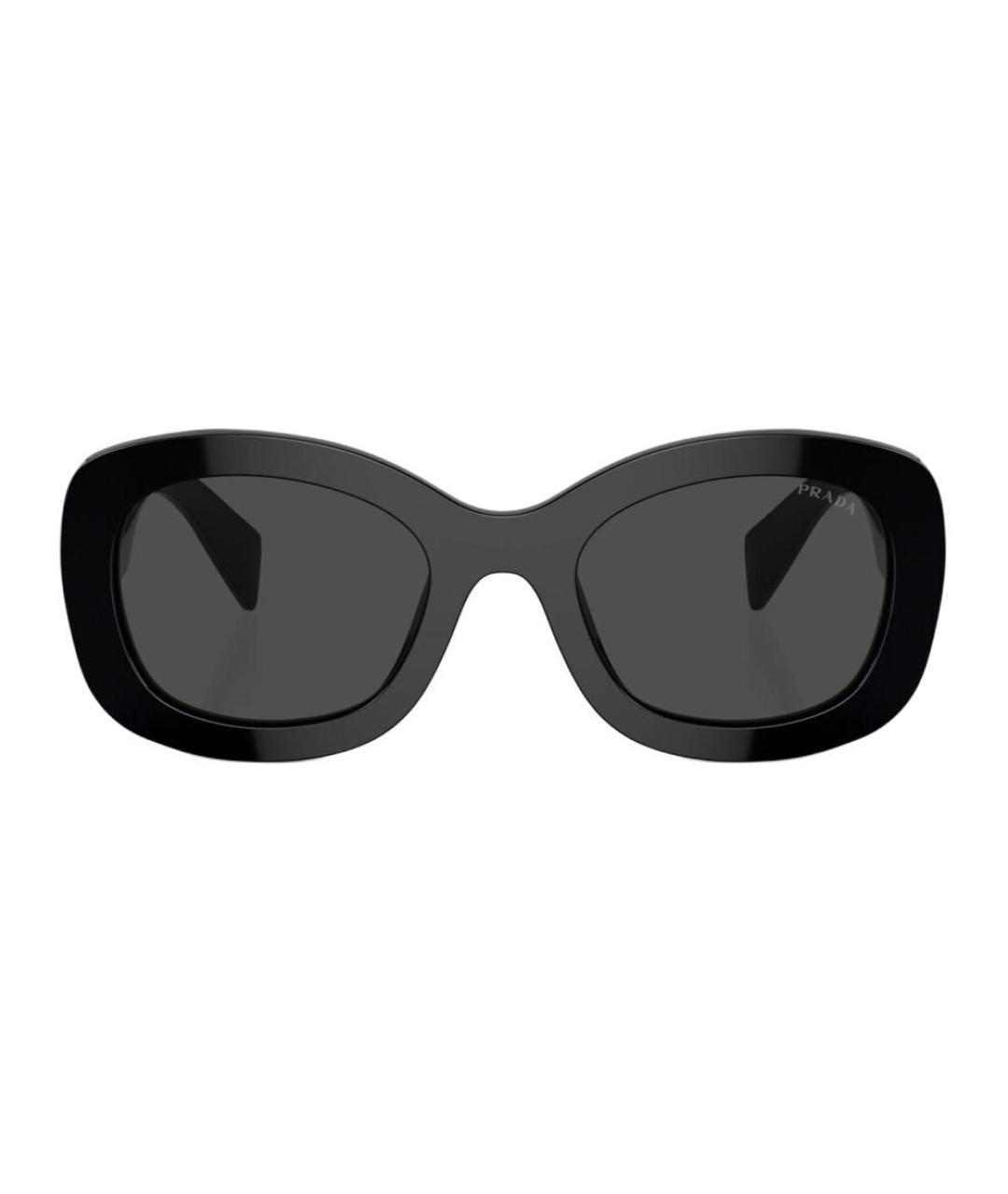 PRADA Черные пластиковые солнцезащитные очки, фото 2