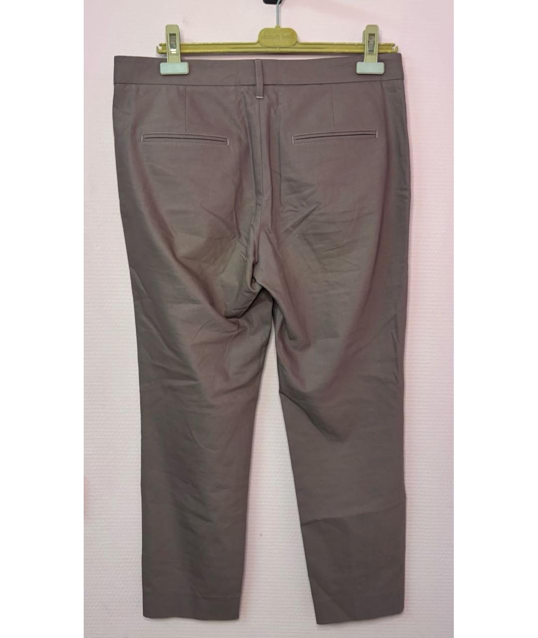 BRUNELLO CUCINELLI Фиолетовые хлопковые брюки узкие, фото 2