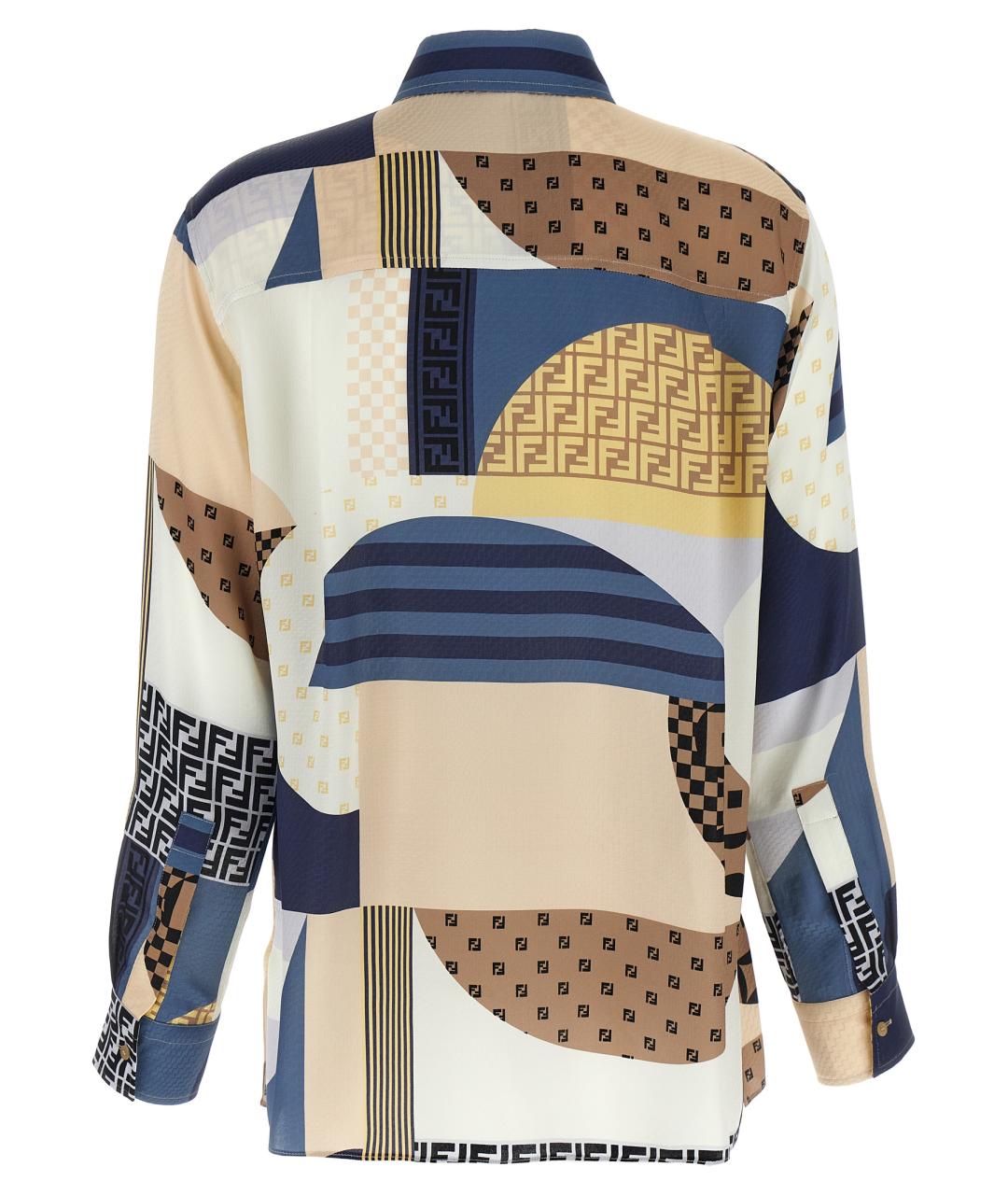 FENDI Мульти шелковая рубашка, фото 2