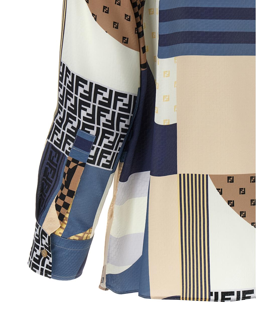 FENDI Мульти шелковая рубашка, фото 4